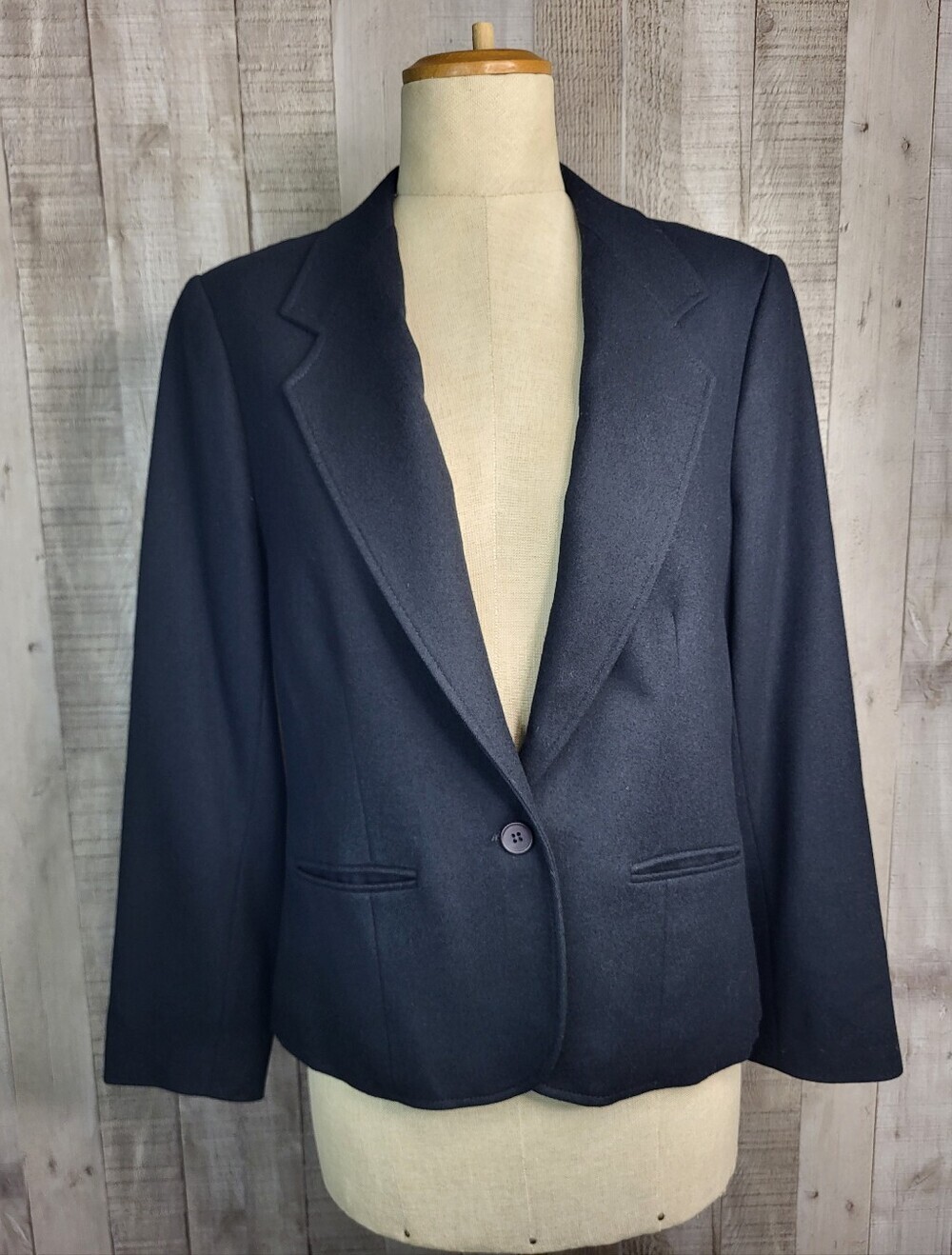 Pendleton Classic Single-Button Wool Blazer. Size 12